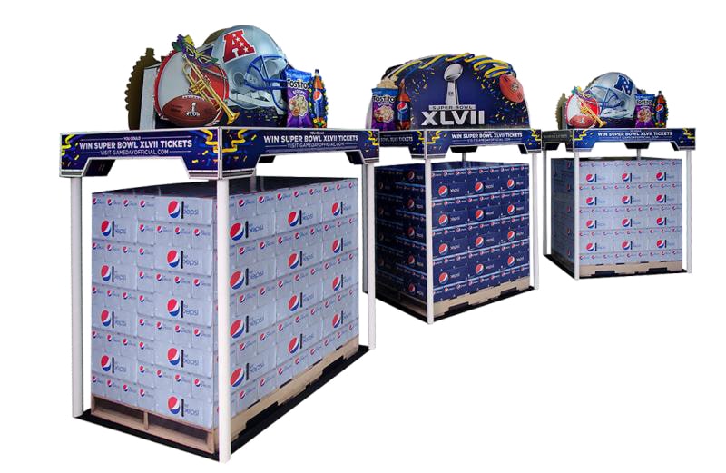 Pepsi Super Bowl Displays